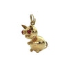 Vintage 14k Yellow Gold Cat Charm + Montreal Estate Jewelers