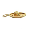 Vintage 18K Yellow Gold Sombrero Charm + Montreal Estate Jewelers