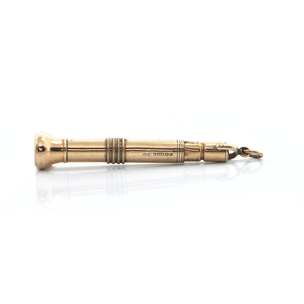 Antique English 9K Yellow Gold Cigar Punch (1857)