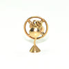 Vintage 14K Yellow Gold Table Fan Charm + Montreal Estate Jewelers