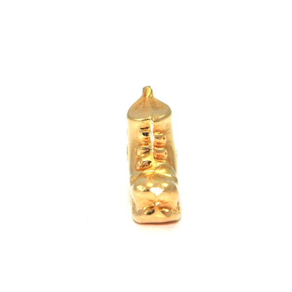 Vintage 18K Yellow Gold Boot Charm + Montreal Estate Jewelers