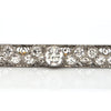 Art Deco Tiffany & CO 1.32 CT Diamond and Onyx Bar Platinum Pin C.1920 + Montreal Estate Jewelers