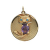Vintage Amethyst 14K Yellow Gold Cat Charm + Montreal Estate Jewelers