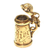 Vintage 9K Yellow Gold Beer Stein Charm + Montreal Estate Jewelers