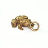 Vintage 10K Yellow Gold Frog Charm + Montreal Estate Jewelers