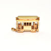 Vintage 14k Yellow Gold Streetcar Charm + Montreal Estate Jewelry 