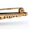 Antique Victorian 14K Yellow Gold and Aquamarine Brooch C.1880's + Montreal Estate Jewelers