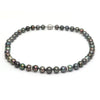 8.5 - 10.7mm Tahitian Pearl and 1.12CT Diamond Necklace + Montreal Estate Jewelers