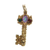 Vintage Amethyst 14k Yellow Gold Key Charm + Montreal Estate Jewelers