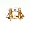 Vintage 9K Yellow Gold London Tower Bridge Charm + Montreal Estate Jewelers