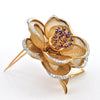 2.00 CT Diamond Rose 5 piece 'En Tremblant' 18k - France C. 1950, montreal estate jewellers
