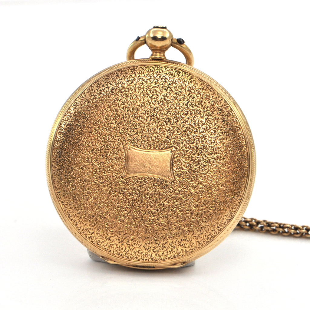 Vintage Vacheron & Constantine 18K and 14K Yellow Gold Pocket Watch C.1855 + Montreal Estate Jewelers