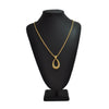 French 18K Yellow Gold Open Tear Drop Pendant + Montreal Estate Jewelers