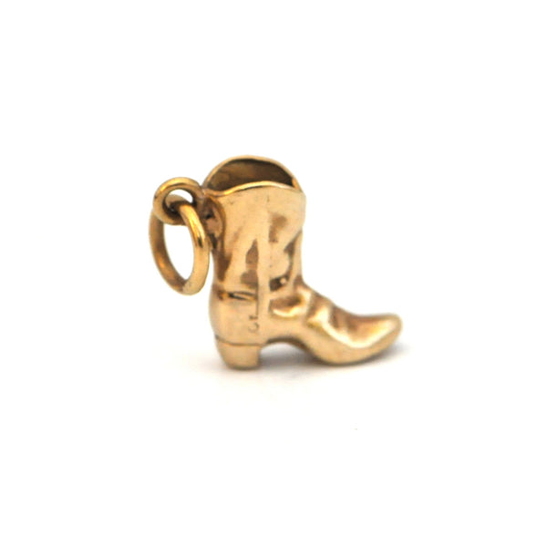 Cowboy boot gold charm - Daisy Exclusive - Montreal Westmount