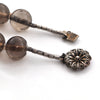 Vintage Smoky Quartz & Rose Quartz Bead Necklace C. 1940-1950 + Montreal Estate Jewelers