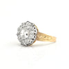 1.75cts Antique Oval old mine cut diamond ring Circa 1880 - GIA certified , Montreal estate jewellers