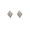 Vintage 14K White Gold Diamond Stud Earrings + Montreal Estate Jewelers