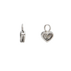 Vintage Diamond 14k Gold Heart Shaped Earring Enhancers + Montreal Estate Jewelers