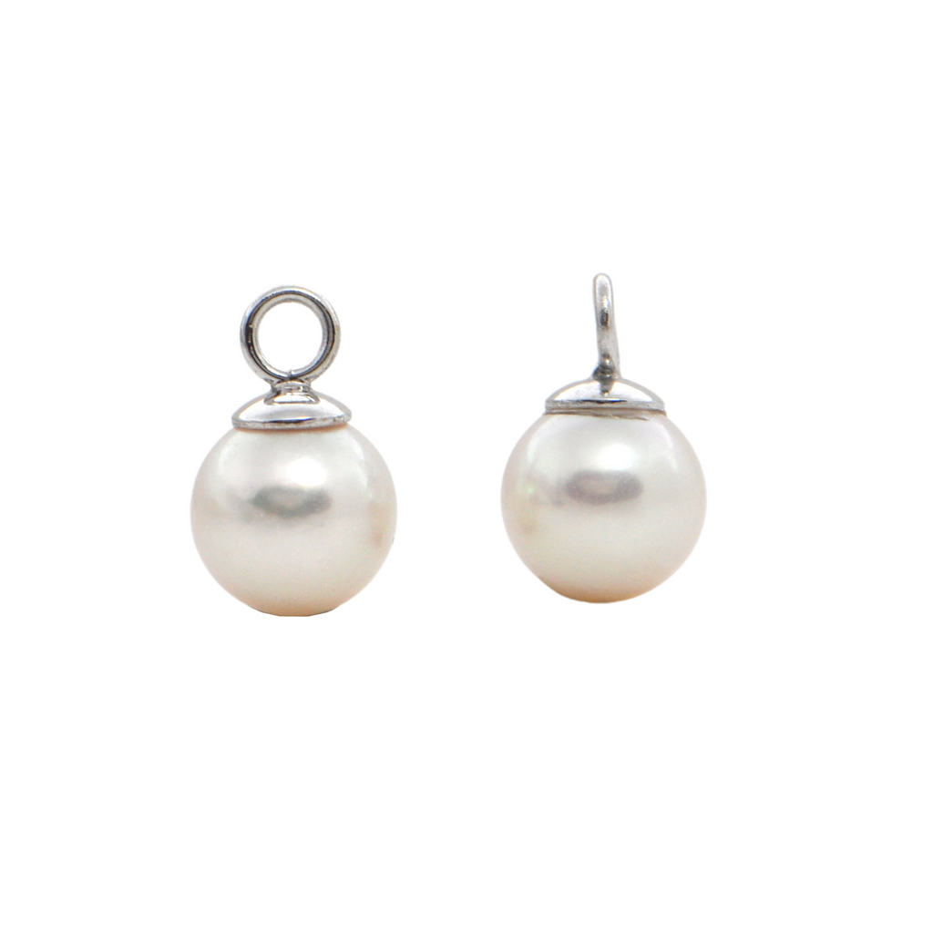 Daisy Exclusive Cultured Pearl 18K Gold Earrings Enhancers + Montreal Estate Jewelers