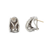David Yurman Diamond Shrimp Sterling Silver Earrings + Montreal Estate Jewelers