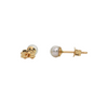 Daisy Exclusive 3.8mm Pearl 14k Gold Studs + Montreal Estate Jewelers