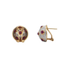 Vintage Ruby and Diamond 14k Gold Earring + Montreal Estate Jewelers