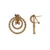 Vintage 14K Gold Doorknocker Style Earrings
