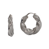 Italian 18k Gold Large Twisted Hoop Earrings + Montreal Estate Jewelers