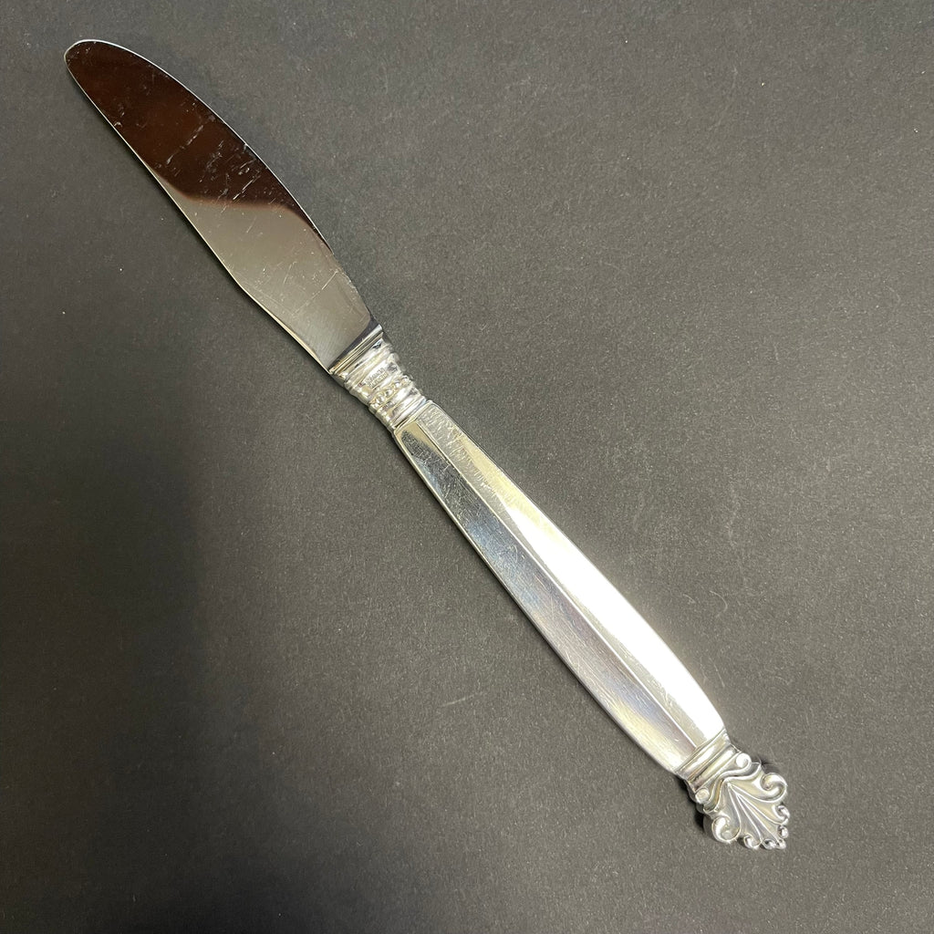 Georg Jensen Sterling Silver Acanthus Luncheon Knife + Montreal Estate Jewelers