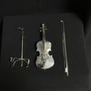 Vintage 900 Silver Violin Miniature + Montreal Estate Jewelers