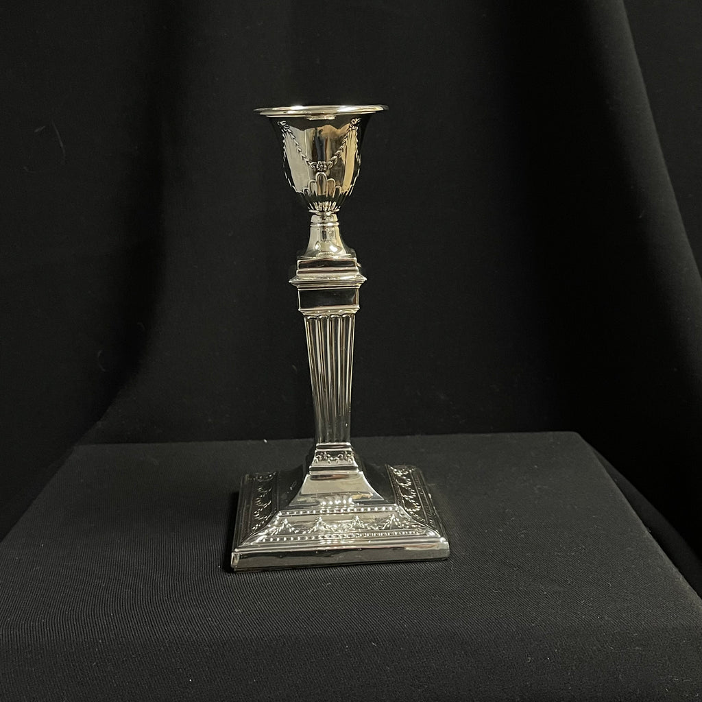 Harrison Brothers & Howson (Sheffield) Sterling Silver Candlesticks 1894 (Set of 2) + Montreal Estate Jewelers