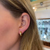 Daisy Exclusive Diamond 18K Yellow Gold Hoop Earrings