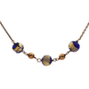 Vintage French 18K Yellow Gold 'Murano' Glass Necklace + Montreal Estate Jewelers