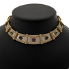 Precious Gem 18K Yellow and White Gold Collar Necklace