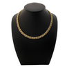Italian Gold Fancy Link Choker Necklace + Montreal Estate Jewelers