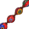 Vintage Murano Millefiori Red Glass Bead Necklace + Montreal Estate Jewelers
