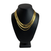 Vintage Italian 18K Gold Multi-Strand Serpentine Link Necklace + Montreal Estate Jewelers