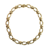 Vintage Italian 14K Gold Large Oval Link Necklace + Montreal Estate Jewelers