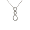 Daisy Exclusive Diamond Infinity Pendant 18K Gold Necklace