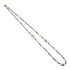 David Yurman Sterling Silver 18k Yellow Gold Figaro Link Necklace + Montreal Estate Jewelers