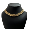 Vintage 14K Gold Fancy Link Choker Necklace + Montreal Estate Jewelers