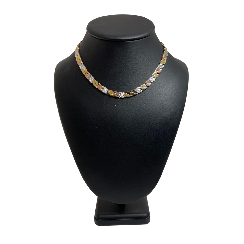 Italian Chimento Diamond Tri-Colored Reversable Necklace + Montreal Estate Jewelers