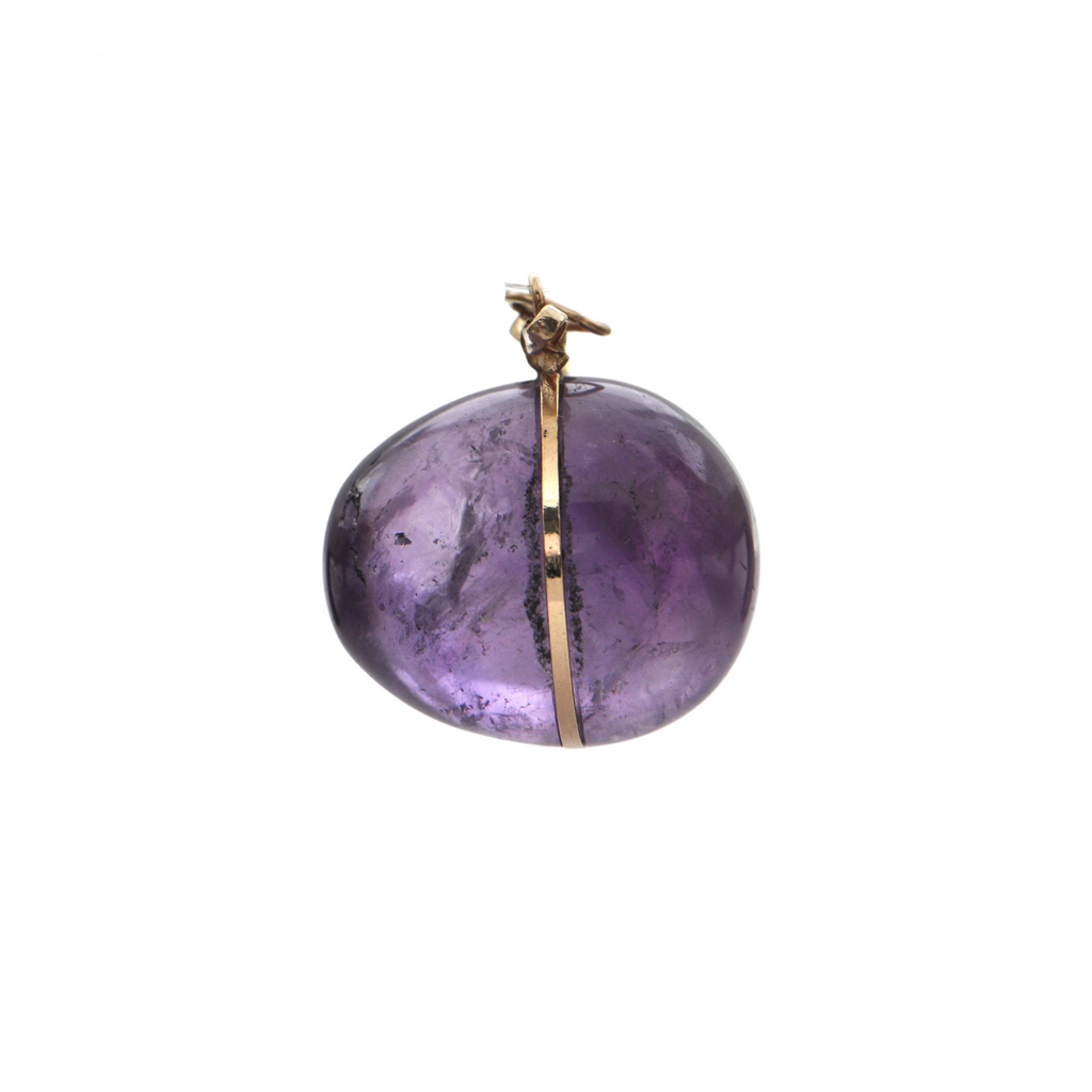 Vintage Large Amethyst Egg Pendant + Montreal Estate Jewelers