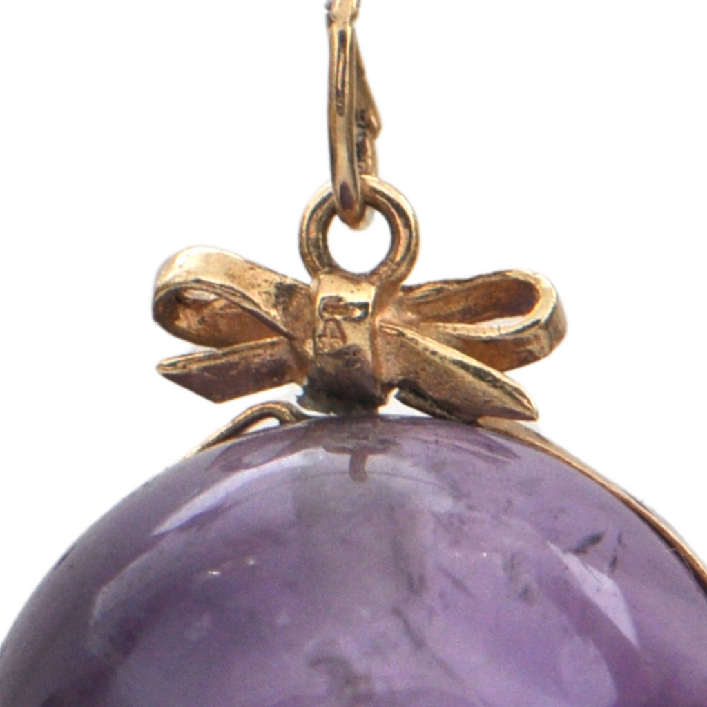 Vintage Large Amethyst Egg Pendant + Montreal Estate Jewelers