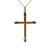 Vintage 18K Two-Toned Gold Cross Pendant + Montreal Estate Jewelers