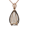 Vintage 14K Rose Gold Smoky Quartz Pendant + Montreal Estate Jewelers