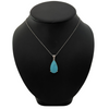 Daisy Exclusive Persian Turquoise 14K White Gold Pendant