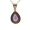 Vintage Amethyst and Diamond Yellow Gold Pendant + Montreal Estate Jewelers