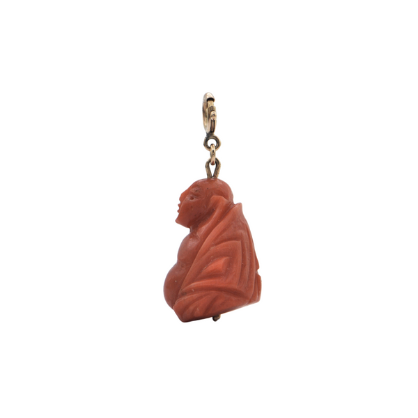 Vintage Coral Buddha Pendant + Montreal Estate Jewelers