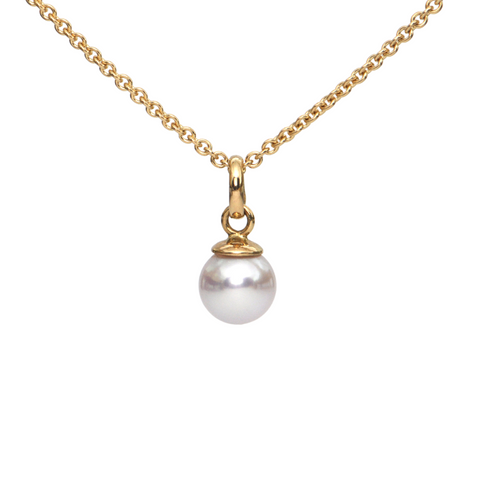 Daisy Exclusive 18K Gold Cultured Pearl Pendant